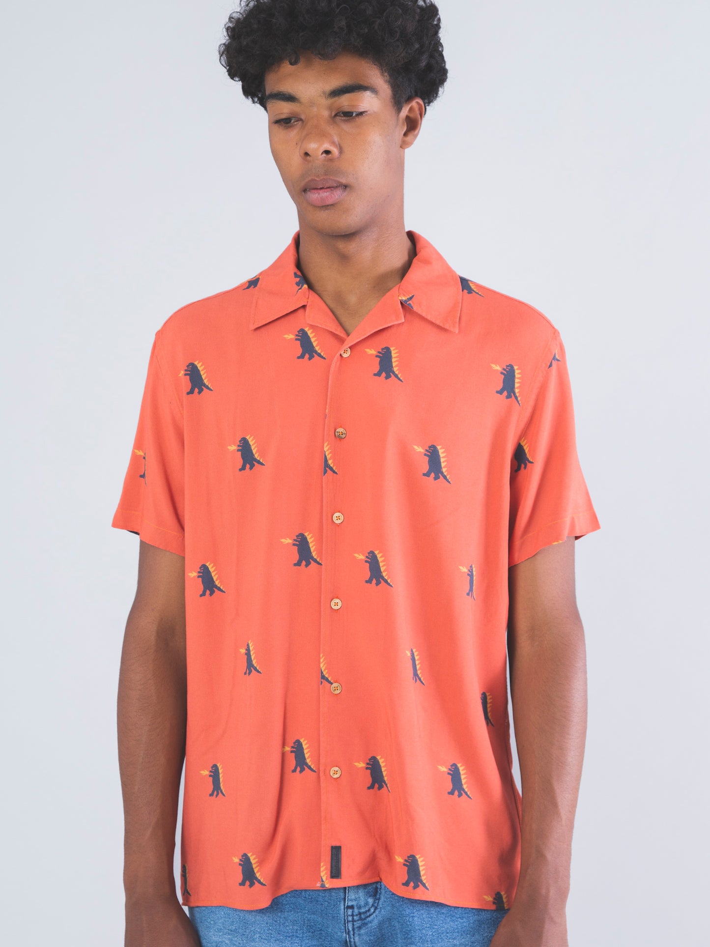 CAMISA DE HOMBRE CALYPSO RED GODZILLA
