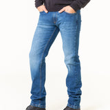 PANTALONES VAQUEROS SLIM DE HOMBRE FLAMINGO USED BLUE