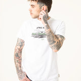 CAMISETA SPACE DARK BLANCO UNISEX
