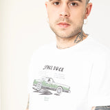 CAMISETA SPACE DARK BLANCO UNISEX