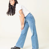 WIDE LEG LUPE LIGHT BLUE