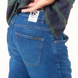 MEN'S SLIM JEANS FLAMINGO DARK USED BLUE ORGANIC COTTON