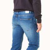 PANTALONES VAQUEROS SLIM DE HOMBRE FLAMINGO USED BLUE