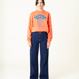 WIDE LEG LUPE RAW BLUE