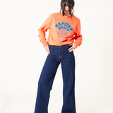 WIDE LEG LUPE RAW BLUE