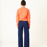 WIDE LEG LUPE RAW BLUE