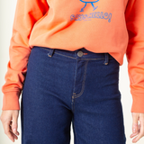 WIDE LEG LUPE RAW BLUE