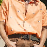 CALYPSO ORANGE SEAGULL SHIRT