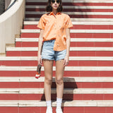 CAMISA REGULAR DE MUJER LUCINDA ORANGE SEAGULL