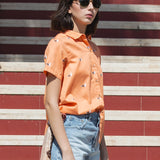 CAMISA REGULAR DE MUJER LUCINDA ORANGE SEAGULL