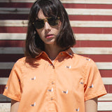 CAMISA REGULAR DE MUJER LUCINDA ORANGE SEAGULL