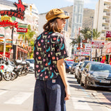 CAMISA OVERSIZE DE MUJER  HARVEY TROPICAL