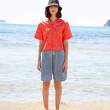 CAMISA OVERSIZE DE MUJER HARVEY ORANGE PEACE
