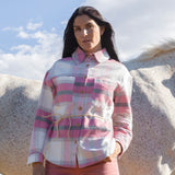 CAMISA OVERSIZE DE FRANELA WICHITA CUADRO ROSA