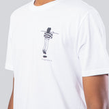 UNISEX WHITE VOYEUR ORGANIC COTTON T-SHIRT