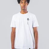 UNISEX WHITE VOYEUR ORGANIC COTTON T-SHIRT