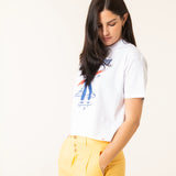 CAMISETA HELL RIDER OVERSIZE BLANCO