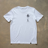 UNISEX WHITE VOYEUR ORGANIC COTTON T-SHIRT