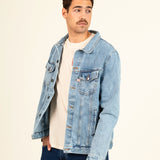 GINO LIGHT BLUE MEN'S DENIM JACKET