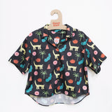 CAMISA OVERSIZE DE MUJER  HARVEY TROPICAL