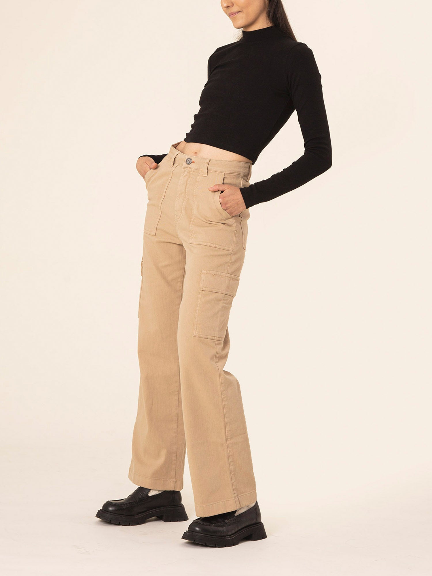Cargo Mujer Pantalones Cargo Sin Puño Cya Pantalones Cargo Mujer