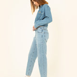 WOMEN'S MOMFIT TULSA LIGHT BLUE ECO JEANS