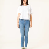 PANTALONES SKINNY DE MUJER HARDY MID BLUE