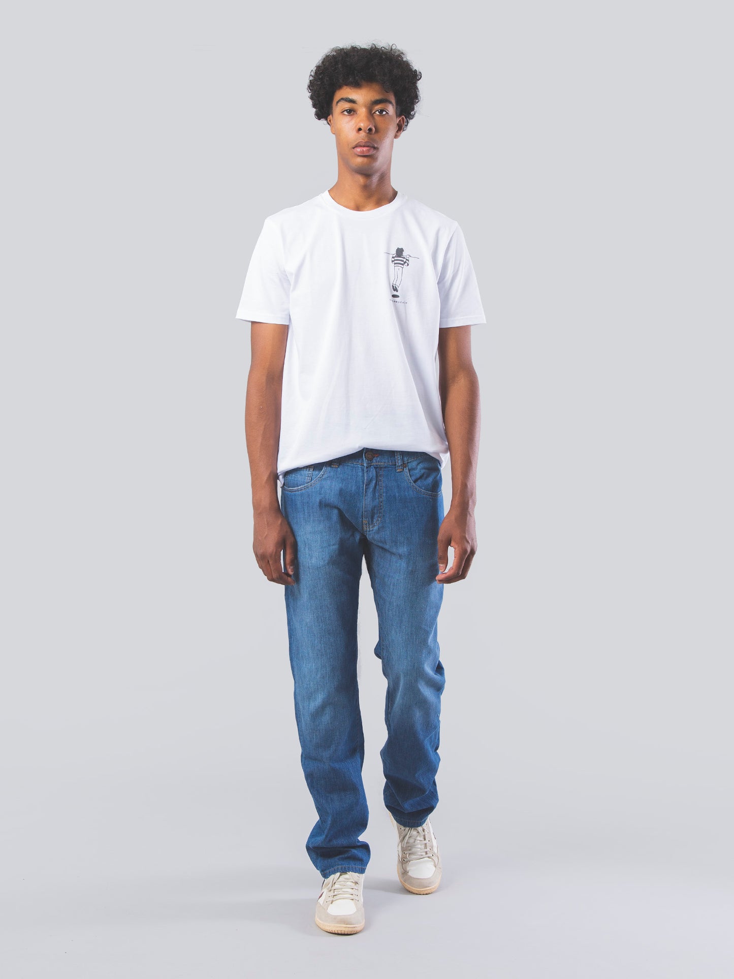 JEANS DE HOMBRE RAY MID USED BLUE LIGHTWEIGHT