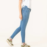 PANTALONES SKINNY DE MUJER HARDY MID BLUE