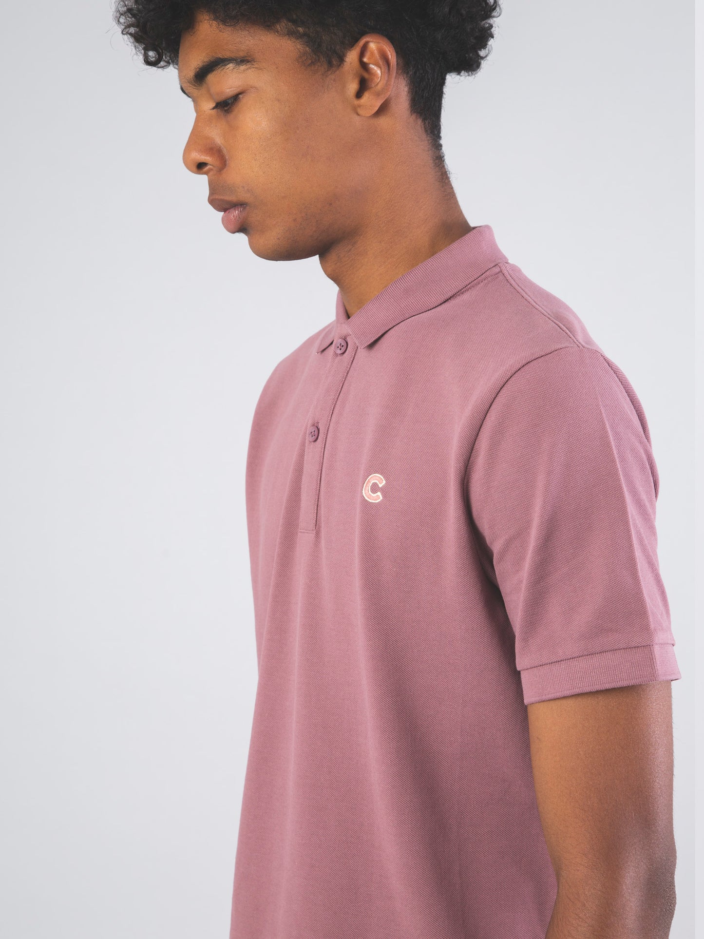 POLO DE HOMBRE DE ALGODÓN ORGÁNICO CAP LIGHT BURGUNDY