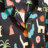 CAMISA OVERSIZE DE MUJER  HARVEY TROPICAL