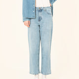 WOMEN'S MOMFIT TULSA LIGHT BLUE ECO JEANS