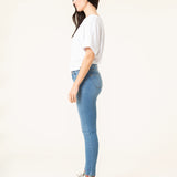 PANTALONES SKINNY DE MUJER HARDY MID BLUE