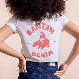 RED BEAR WHITE UNISEX T-SHIRT