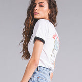 CAMISETA VOODOO SISTER RINGER BLACK AND WHITE