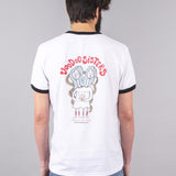 CAMISETA VOODOO SISTER RINGER BLACK AND WHITE