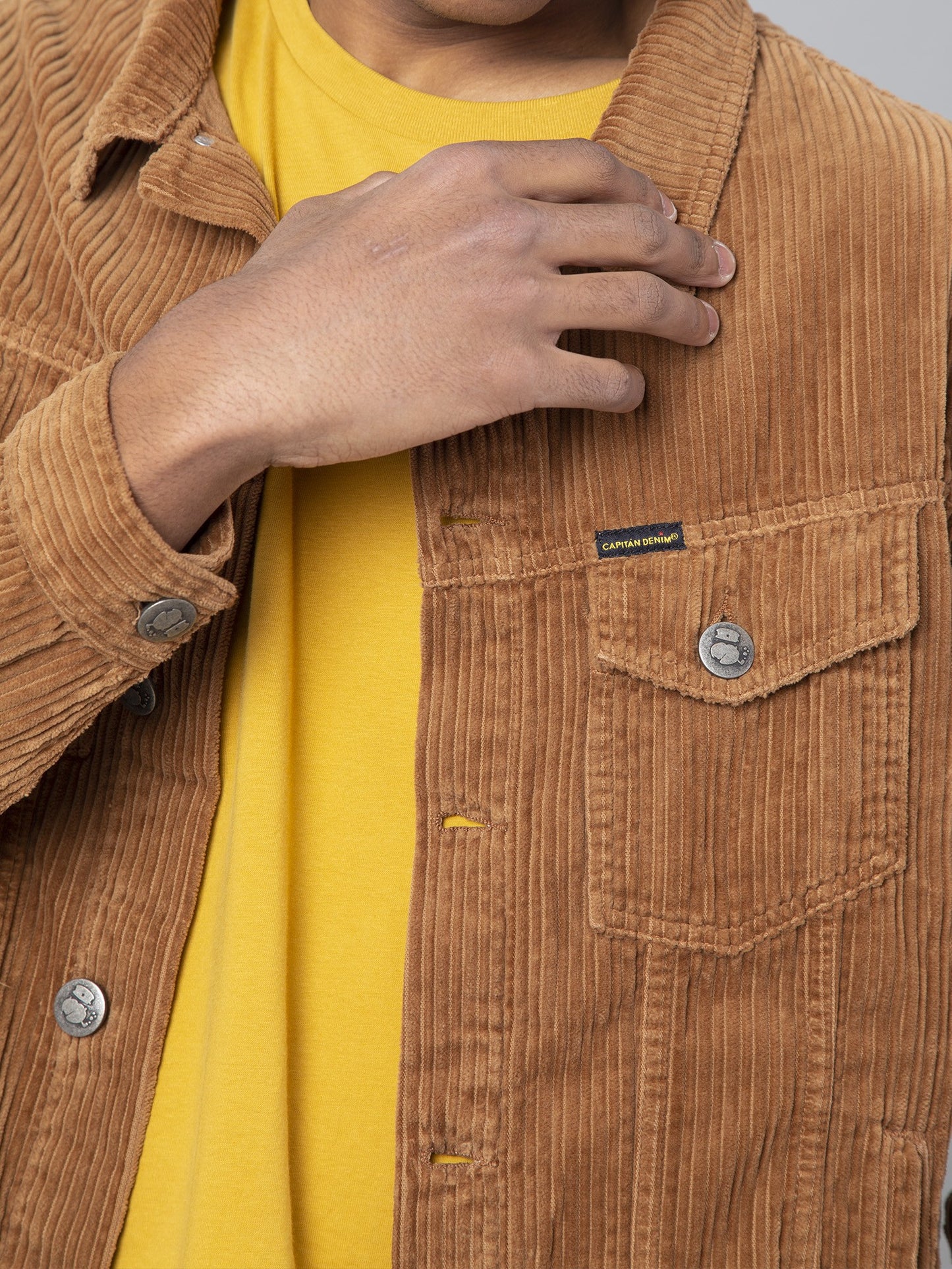 GINO CORDUROY JACKET BROWN