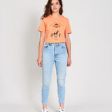BRUNETA WOMEN'S SLIM JEANS RIPPED SUNNY BLUE