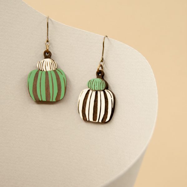 PENDIENTES WHITE PUMPKIN