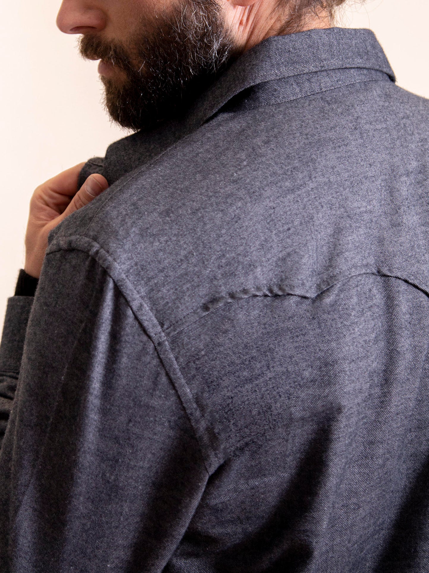 CAMISA CROSBY VINTAGE WESTERN GRIS