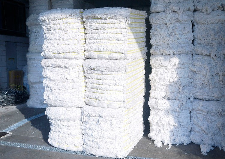 ¿Cuál es el proceso de producción del algodón reciclado?