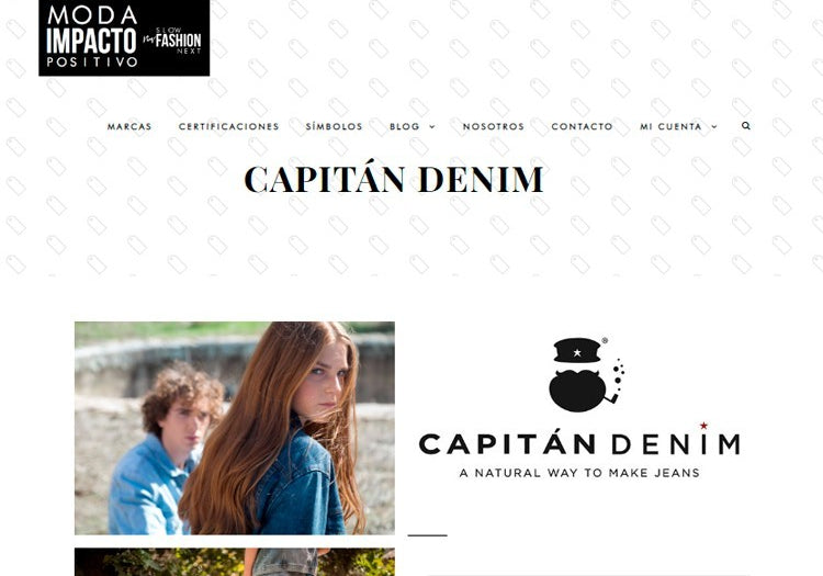 Capitán Denim en el directorio de moda sostenible de Slow Fashion Next