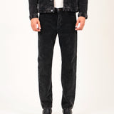 Conjunto de pana negro de hombre