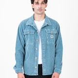 CAMISA DE PANA MILTON WORKER TURQUESA