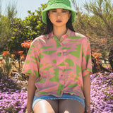 CAMISA DE MUJER HARVEY PSYCH GREEN & PINK