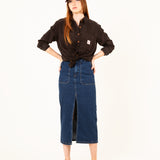 FALDA MAKI VINTAGE BLUE