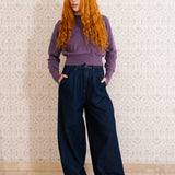 JEANS WIDE LEG DE MUJER TENCEL™ Lyocell fibers YAYOI DARK BLUE