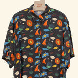 CAMISA PAZ FLORAL AZUL