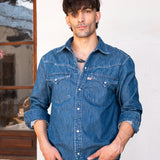 CAMISA PARSONS DENIM MID BLUE