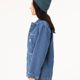 UNISEX SHUTTER MID BLUE DENIM JACKET